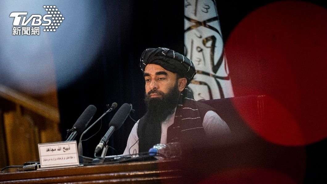 塔利班發言人穆賈希德（Zabihullah Mujahid）。（圖／達志影像美聯社）