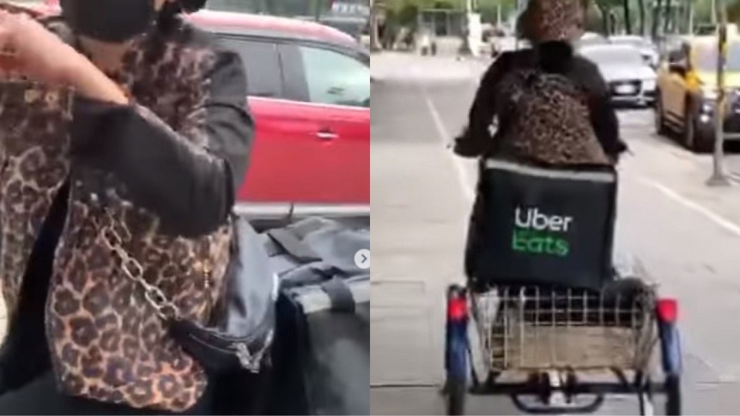 驚!69歲阿嬤女星「騎三輪車外送」 現身西門町網看傻
