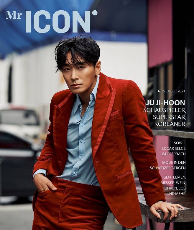 朱智勛是首位登上德國雜誌MR ICON封面的韓星。(圖/翻攝自MR ICON)
