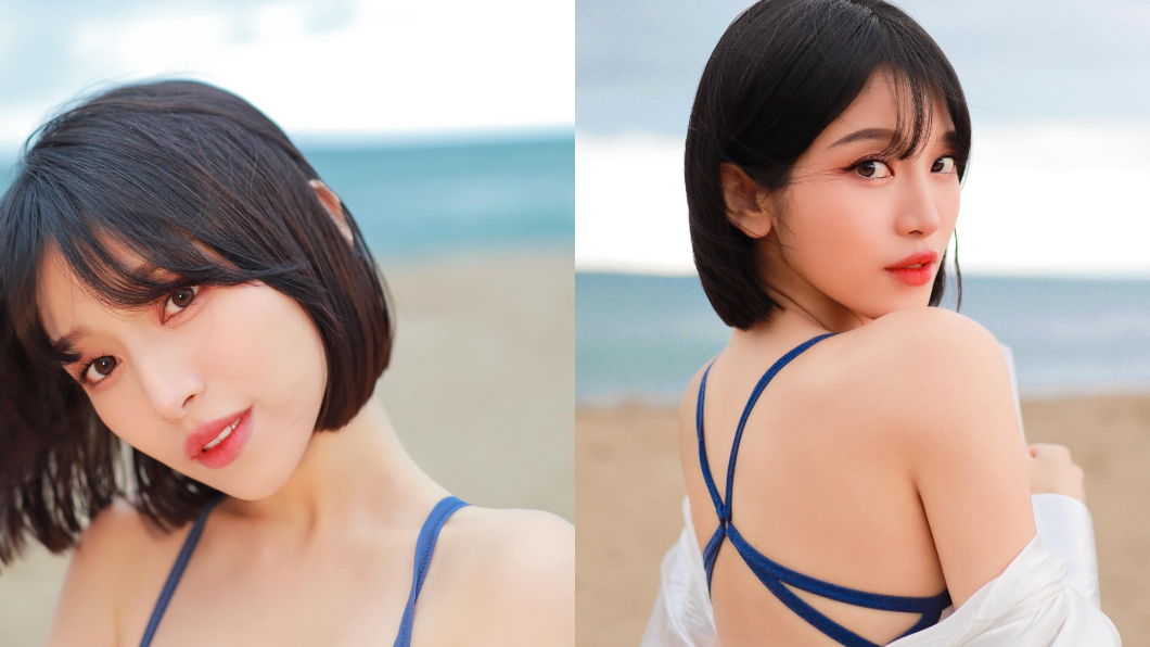 網友發現短髮造型竟撞臉TWICE的MOMO。(圖/翻攝自蔡瑞雪臉書)