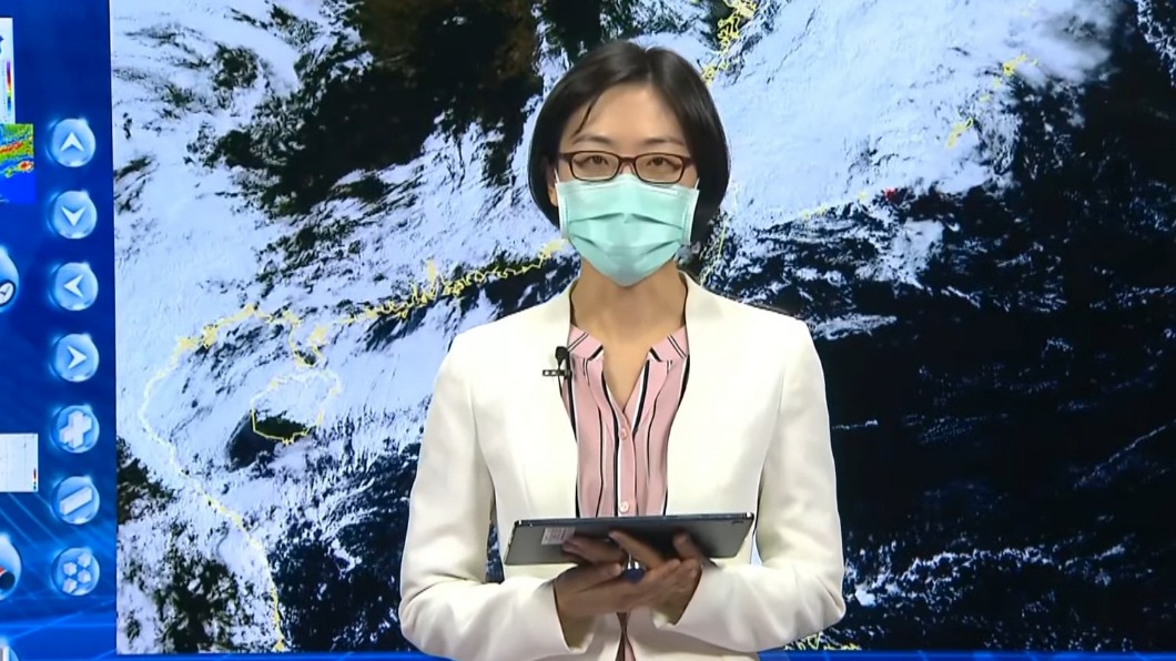 氣象局預報員朱美霖。(圖/TVBS)