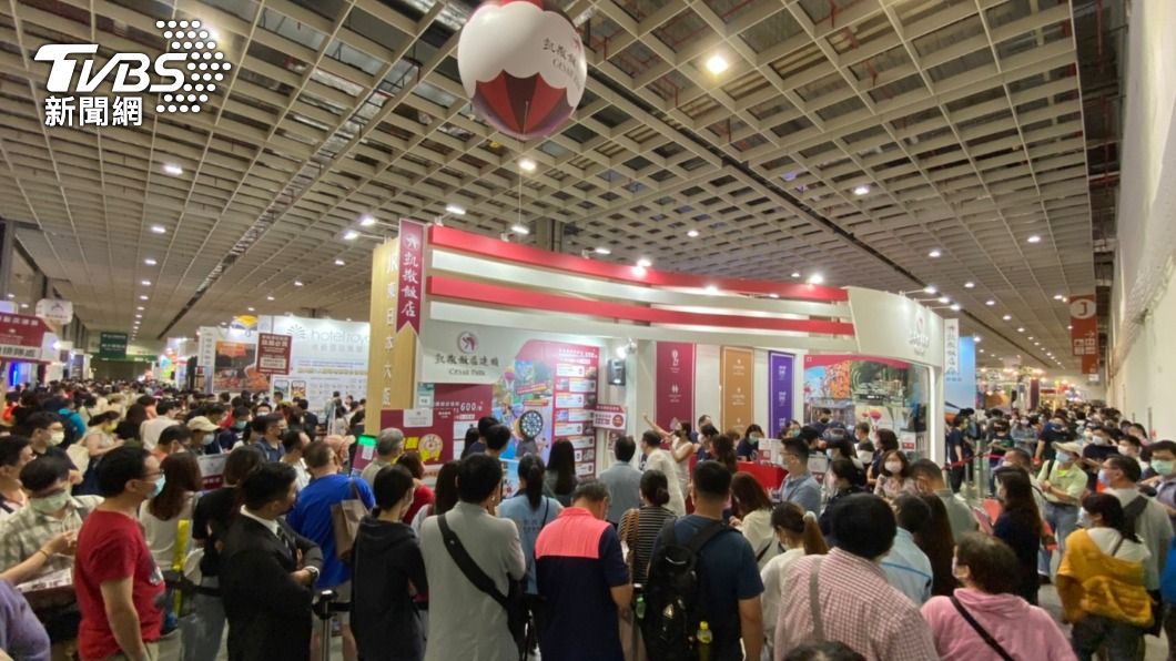 凱撒飯店連鎖現場業績共衝出2400萬元。(圖/TVBS)