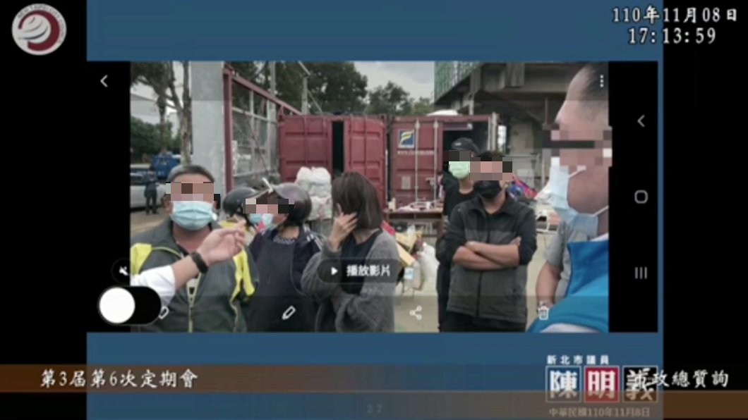 陳明義替回收場一家人請命。(圖/翻攝自陳明義臉書)