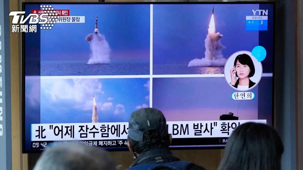 南韓媒體僅報導北韓發射一枚飛彈。(圖/達志影像美聯社)