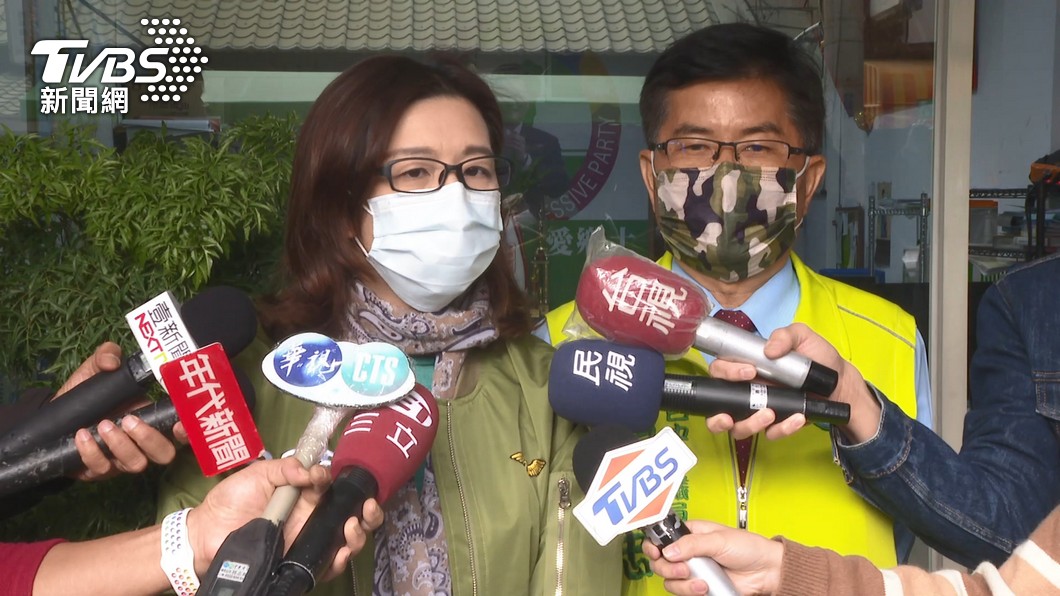 林靜儀打斷記者提問。(圖/TVBS資料畫面)