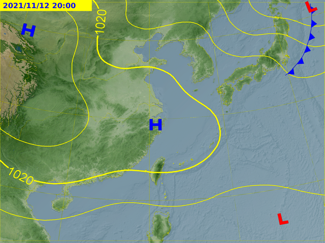天氣預測圖。(圖/中央氣象局)