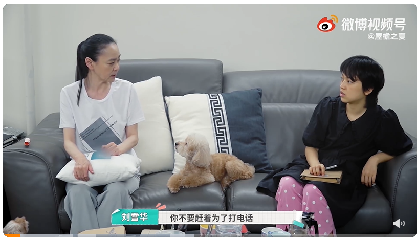 劉雪華出演真人實境秀《屋簷之夏》。(圖/翻攝自劉雪華微博)