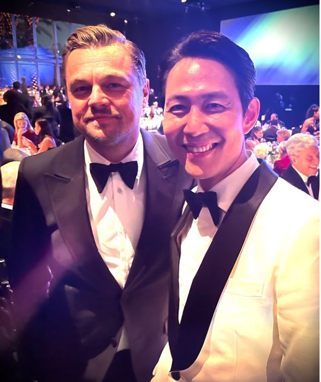 李政宰與李奧納多狄卡皮歐合影。(圖/翻攝自from_jjlee IG)
