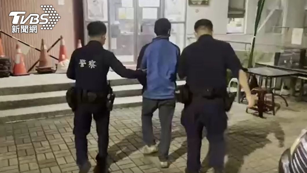 黃嫌被依現行犯逮捕。(圖/TVBS)