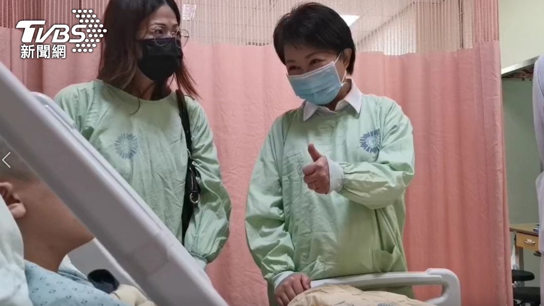 盧秀燕要宋生養好身體。（圖／TVBS）