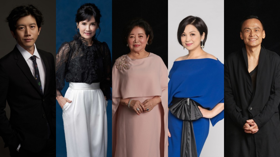 金馬影帝莫子儀、陳以文，金馬影后陳淑芳、楊貴媚、陳湘琪。（圖／金馬執委會提供）