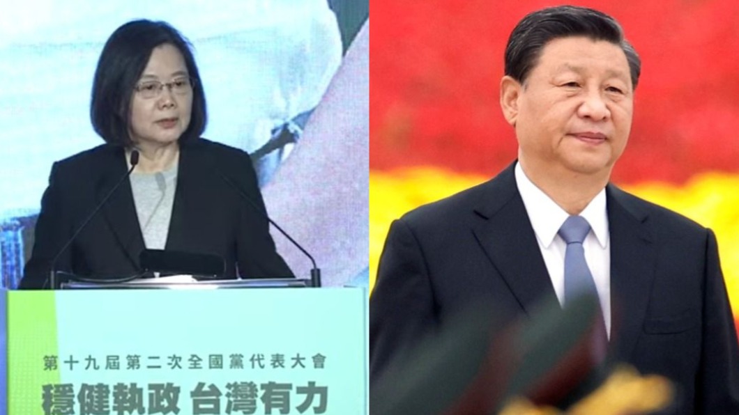 總統蔡英文、大陸國家主席習近平。（圖／TVBS、達志影像路透社）