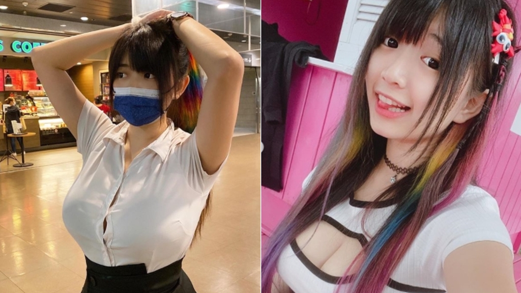 一名捷運正妹超兇身材爆紅,本尊是網紅紳士龍蝦。(圖/翻攝自紳士龍蝦IG)