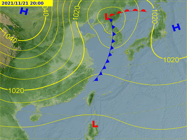 天氣預測圖。（圖／中央氣象局）
