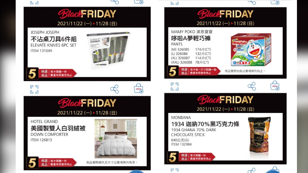 好市多黑購節下殺品項。（圖／翻攝好市多App）
