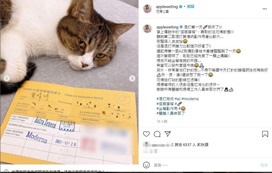 Apple透露自己混打。(圖/翻攝自Apple IG)