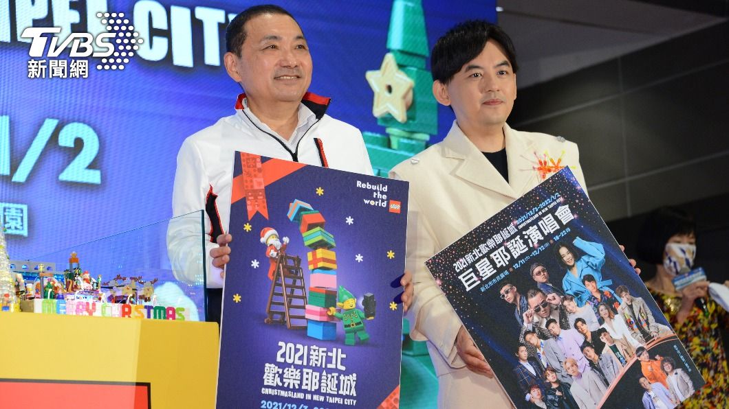 黃子佼及新北市長侯友宜。（圖／TVBS）