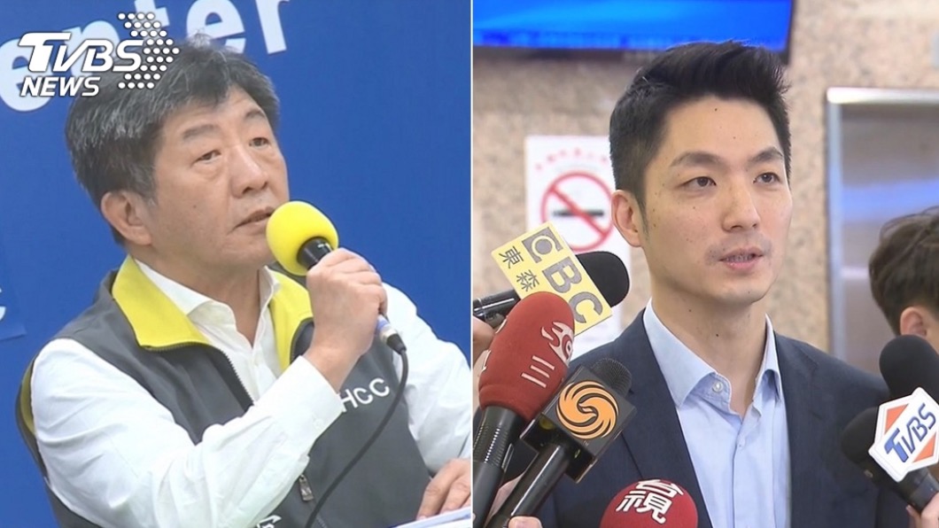 陳時中、蔣萬安。（合成圖／TVBS資料畫面）