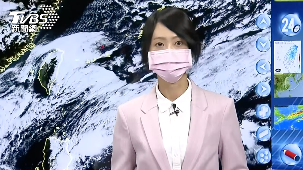 氣象局預報員謝佩芸。(圖/TVBS)