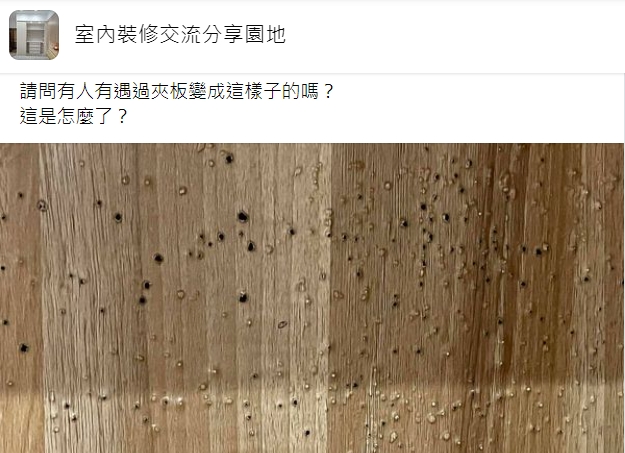 網友發文求助。(圖/翻攝自室內裝修交流分享園地)