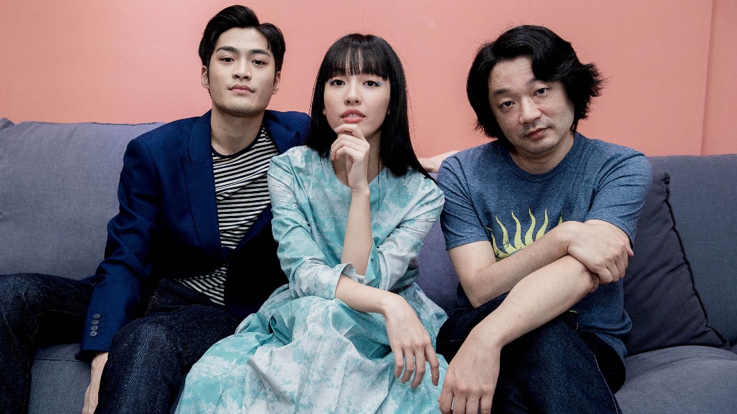 導演樓一安（右）、王渝萱（中）與潘綱大（左）首次齊聚見媒體。（圖／LiTV、希望行銷提供）