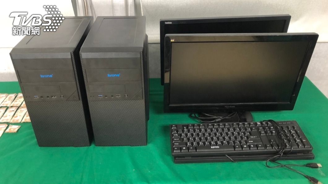 從查扣的電腦內得知簽賭相關消息。(圖/TVBS)