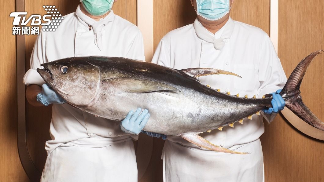 六福萬怡酒店假日則加碼鮪魚現切秀。(圖/六福萬怡酒店提供)