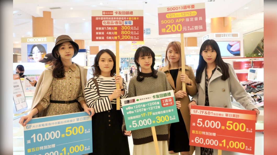 SOGO天母店週年慶12月登場。(圖/業者提供)