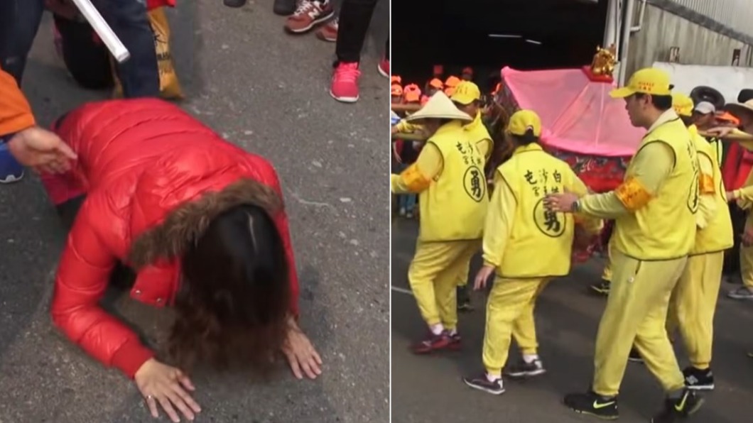 兒怪病無藥醫!母寒風淚跪白沙屯媽 鑾轎顯靈轉向衝門
