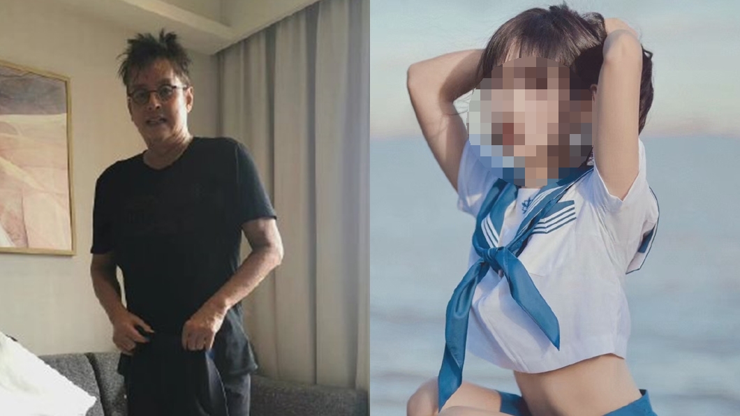 網路瘋傳一張當事女主角的照片。（圖／翻攝自譚詠麟微博、當事人微博）