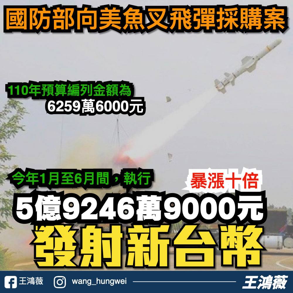 王鴻薇質疑國防部財政紀律。（圖／翻攝自王鴻薇臉書）