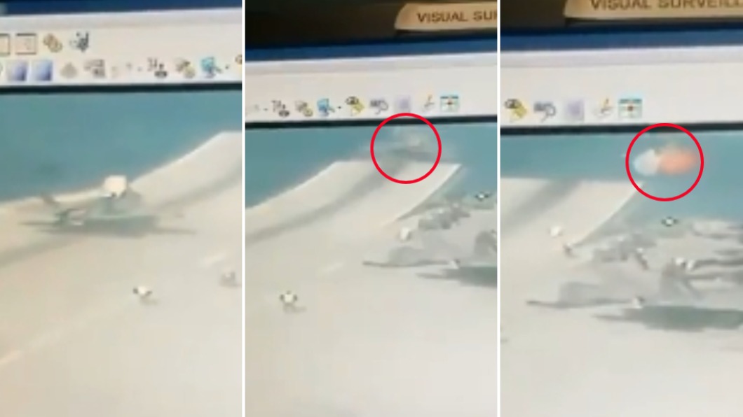 英戰機墜海畫面曝光!滑出航母秒消失 飛行員機警彈射