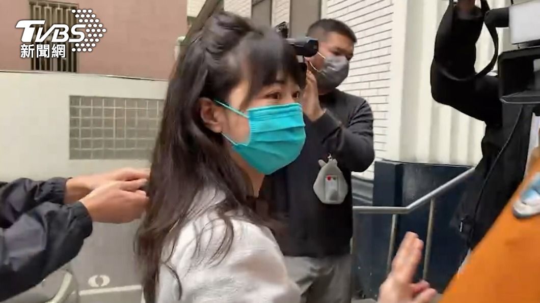 高嘉瑜上午現身立法院。(圖/TVBS)