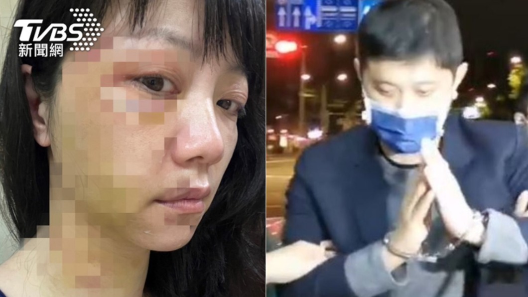 高嘉瑜(左)遭林秉樞(右)家暴,律師提出新事證,一早將資料交給新北地檢署。(合成圖/TVBS資料畫面)