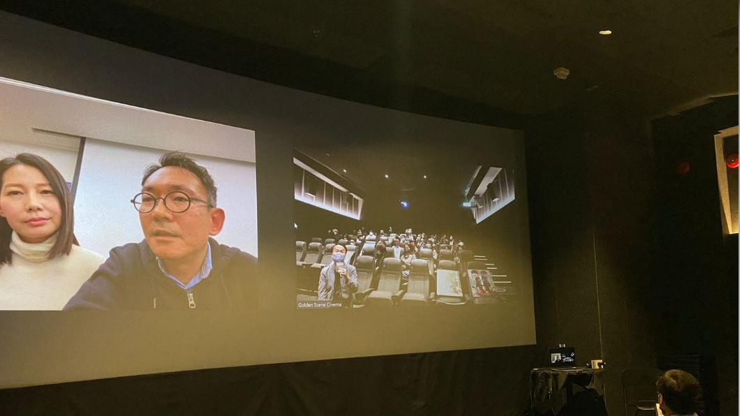 電影《青春弒戀》於香港舉行試片會,導演何蔚庭、演員丁寧座跨海映後QA。(圖/《青春弒戀》提供)