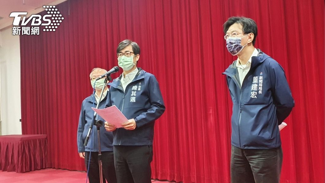 高雄市長陳其邁受訪。（圖／中央社）