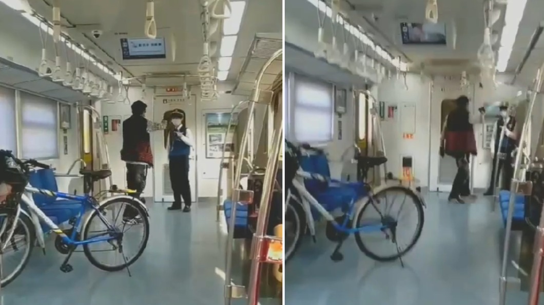囂張!台鐵區間車亂放單車 遭勸阻男竟爆粗口、作勢攻擊