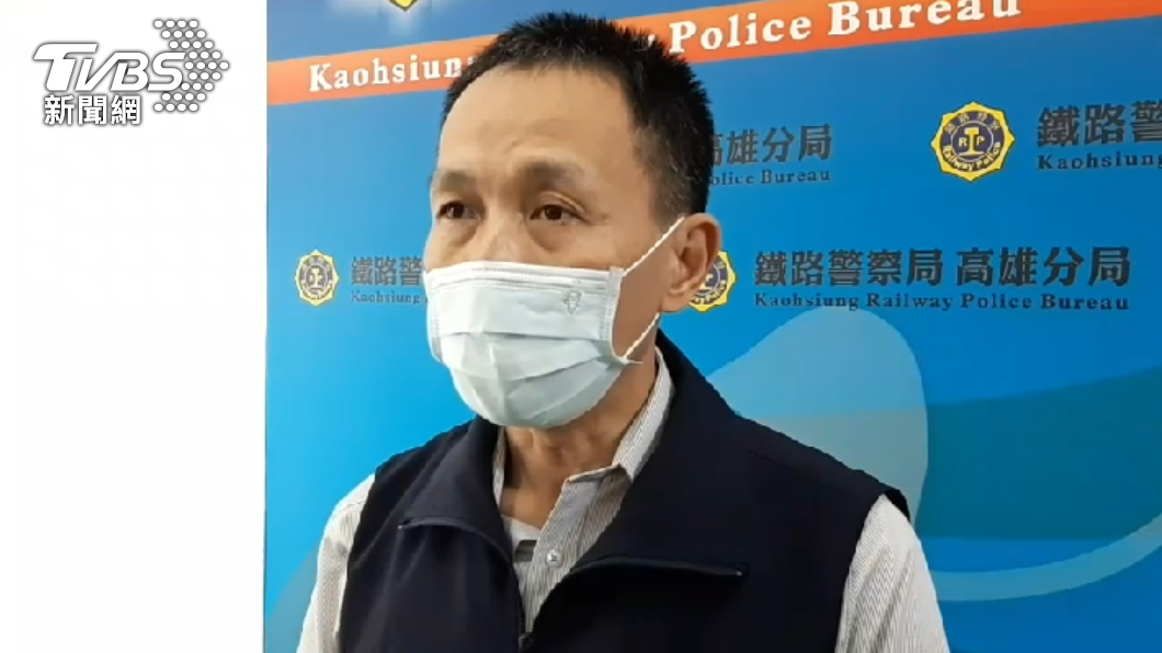高雄分局偵查隊隊長陳耀宗說,女列車長將於明日做筆錄。(圖/鐵路警察提供)