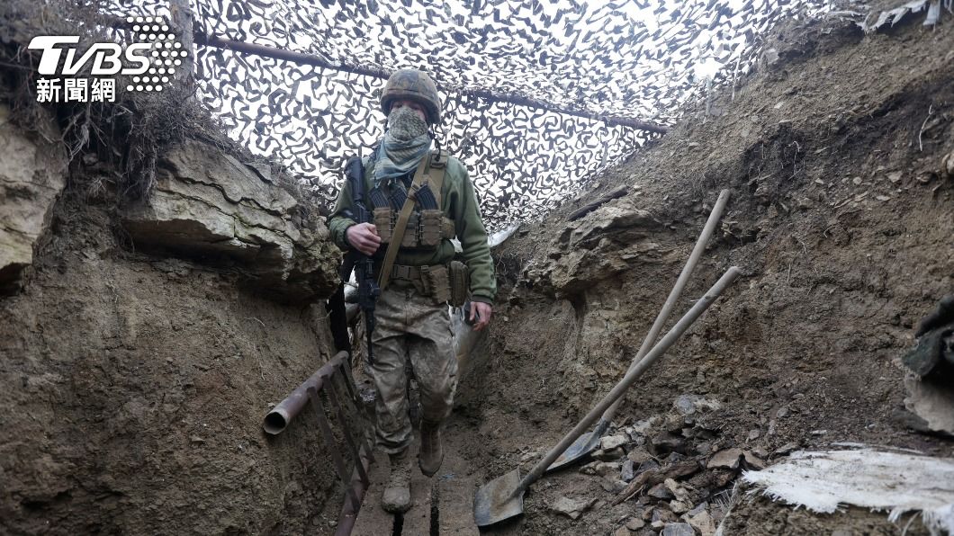 烏克蘭軍方駐守在邊境地區。(圖/達志影像美聯社)