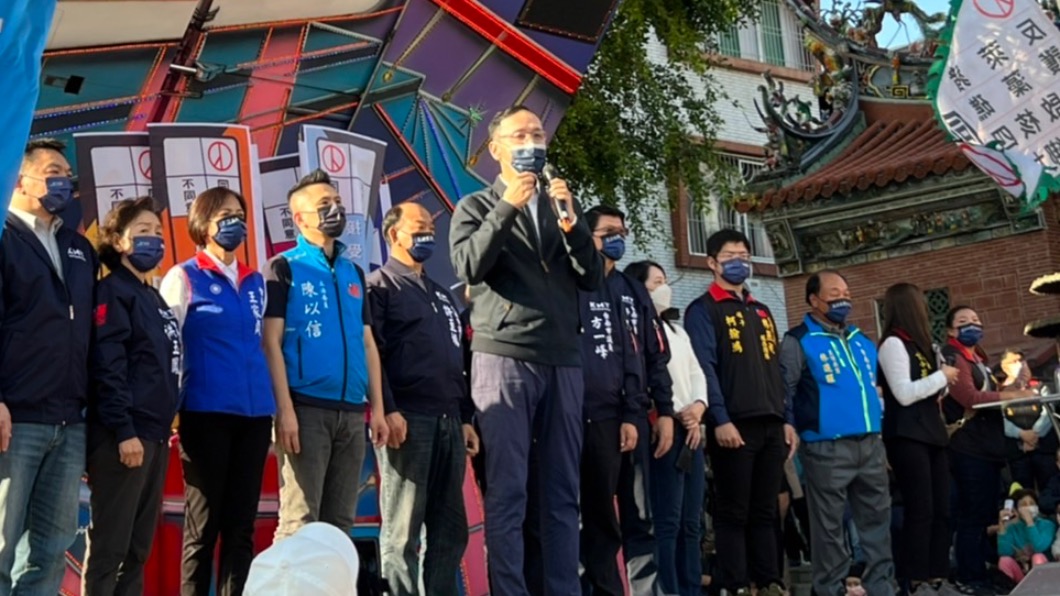 國民黨今前往台南宣講公投。(圖/國民黨提供)