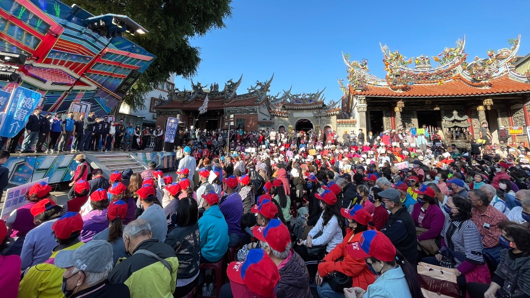 國民黨今前往台南宣講公投。(圖/國民黨提供)