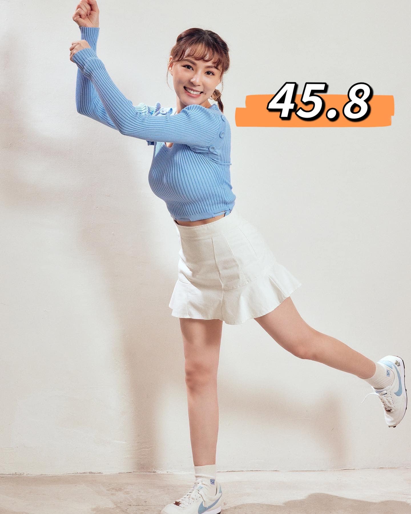 熊熊短短5天時間,體重就增加到45.8公斤。(圖/翻攝自熊熊臉書)
