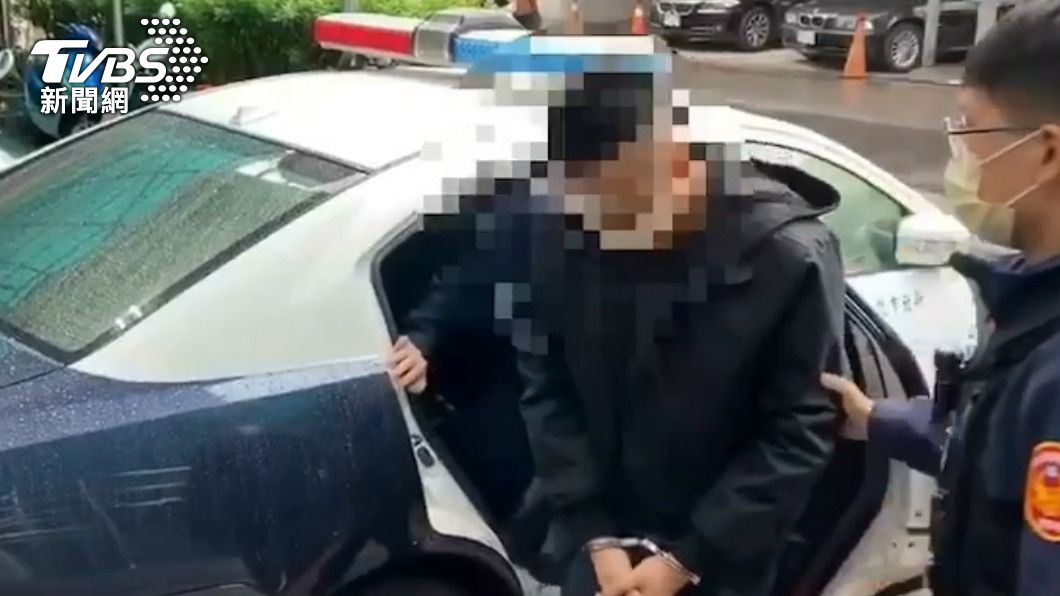 滕男遭警方依殺人罪送辦。（圖／TVBS）
