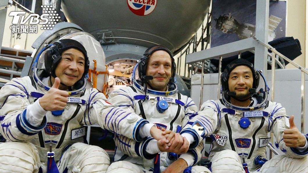 前澤友作於日前完成100天的太空訓練。(圖/達志影像美聯社)