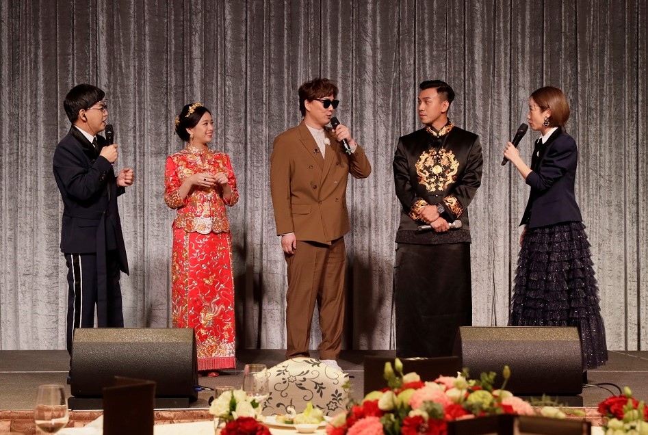蕭煌奇首次擔任婚禮歌手，特準備義大利情歌祝福新人。（圖／東森提供）
