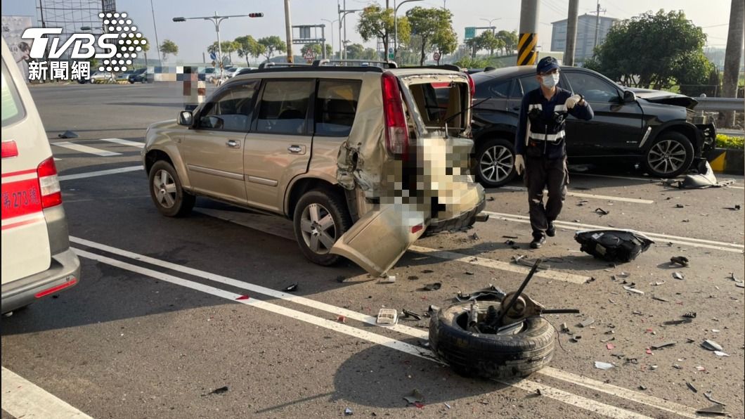 車禍現場。(圖/TVBS)
