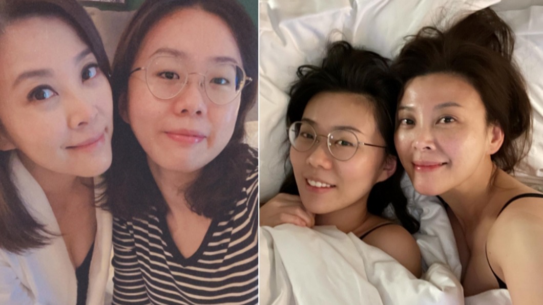 方馨在女兒旁邊猶如姊妹。(圖/翻攝自方馨臉書)