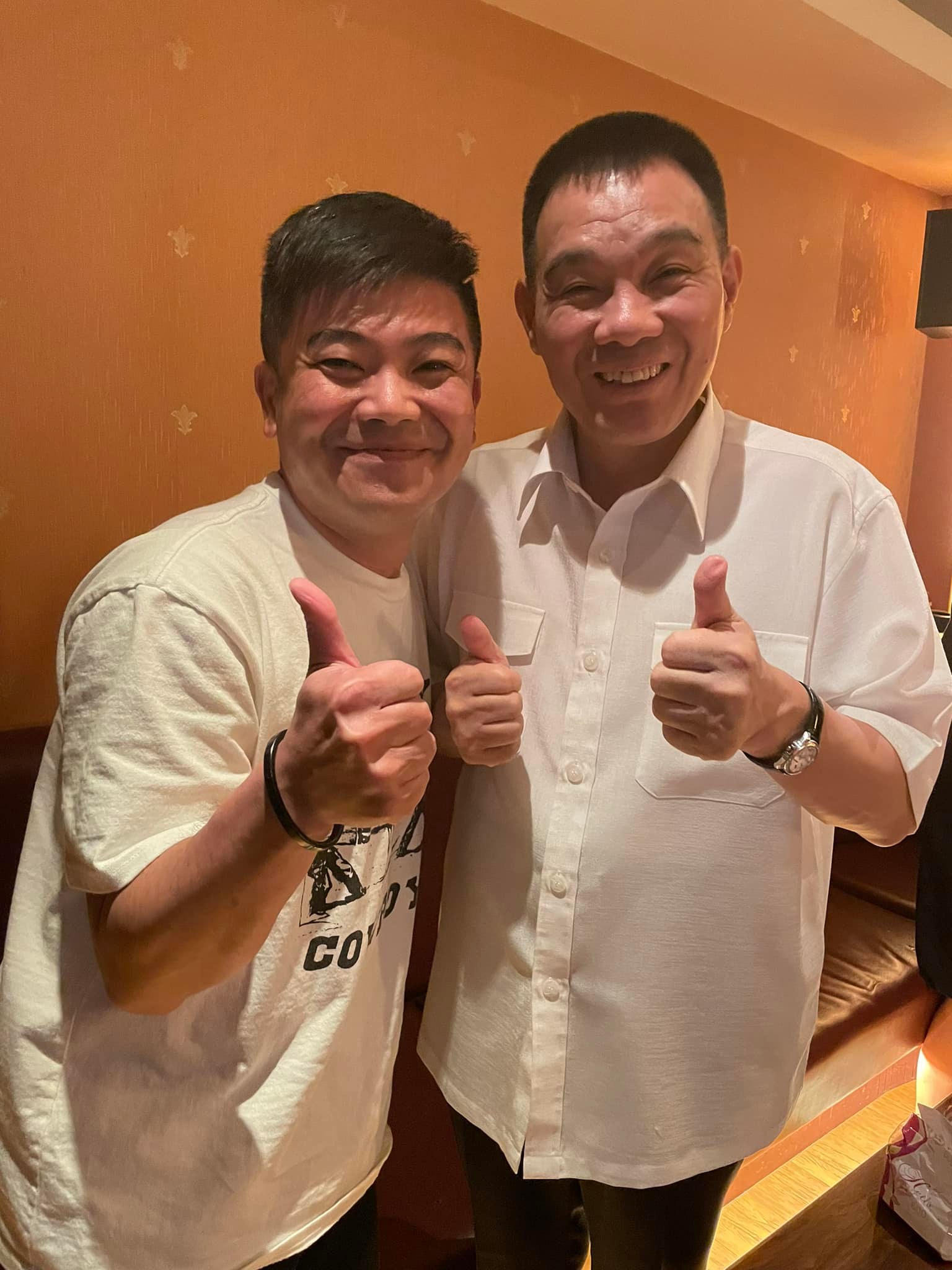 馬國畢10日在臉書上曬出和陳雷的合影。(圖/翻攝自馬國畢臉書)
