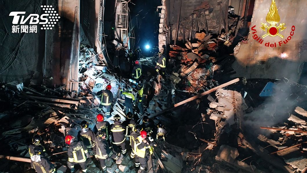 西西里島疑瓦斯氣爆!建物倒塌居民遭活埋 6人失蹤待尋