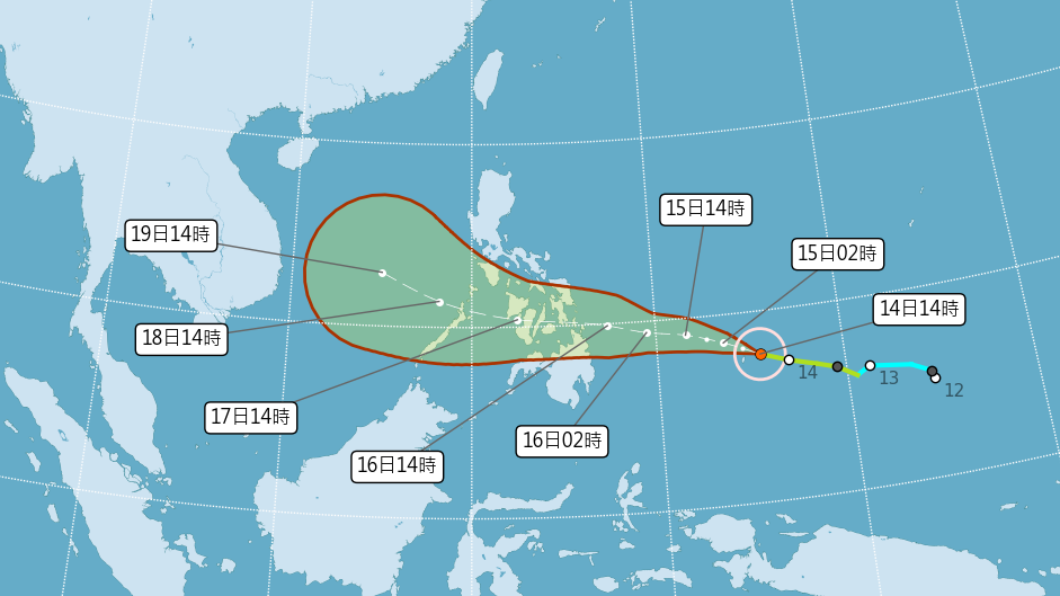 「雷伊」變壯估明轉中颱!路徑添變數「有機率掃過台灣」